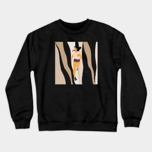 Woman running Crewneck Sweatshirt